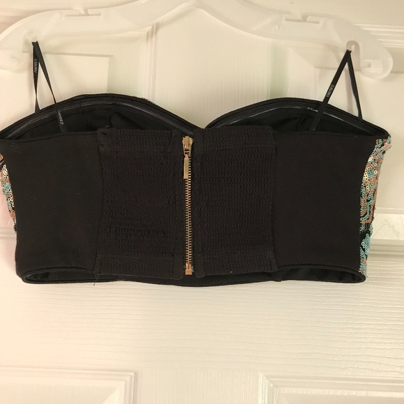 Forever 21 sequin strapless bustier - Picture 5 of 11